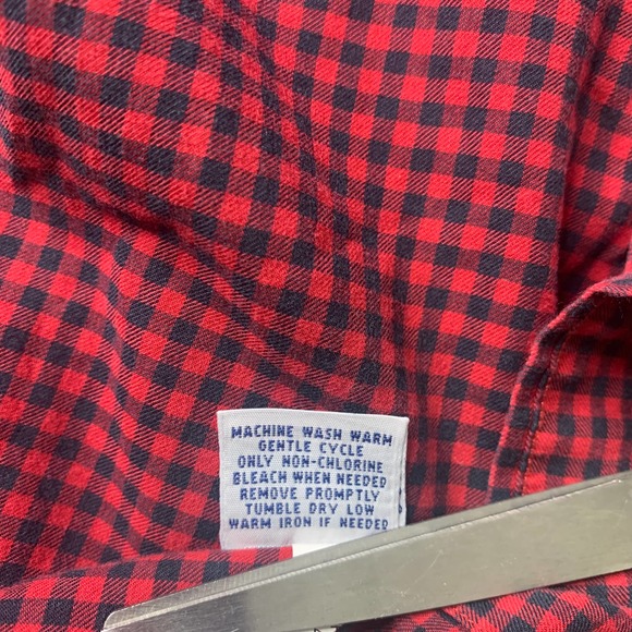 Ralph Lauren Mens Shirt Size XL Red/Blue Gingham Button Down Long Sleeves - Picture 11 of 12